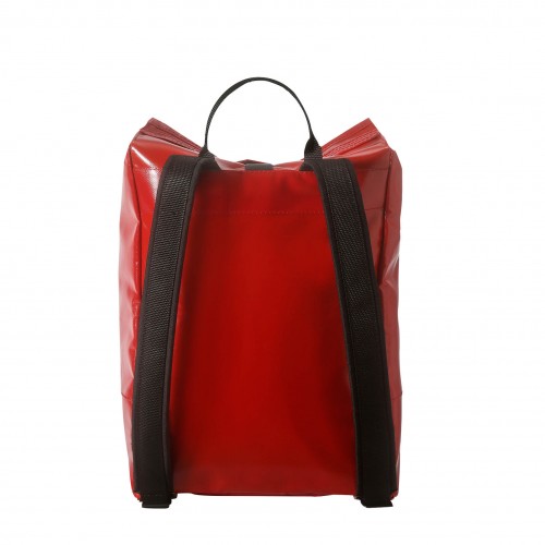 grünBAG Back-Pack Leather-Belt Red