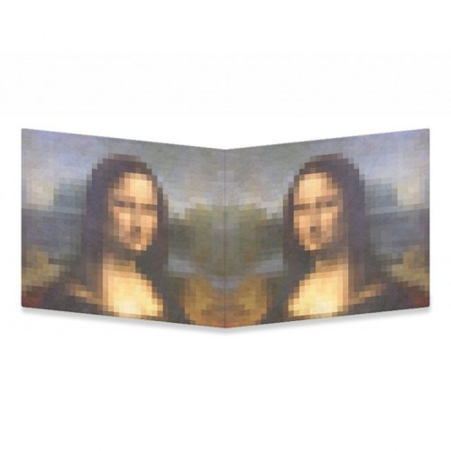 Mighty Wallet Mona & Lisa Pixels